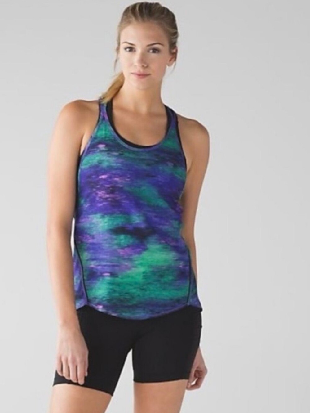 Lululemon Real Quick Singlet in a Rio Nights Multi colorway